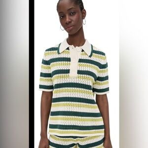 ANTHROPOLOGIE ALIGNE DAX CROCHET SHIRT SIZE M